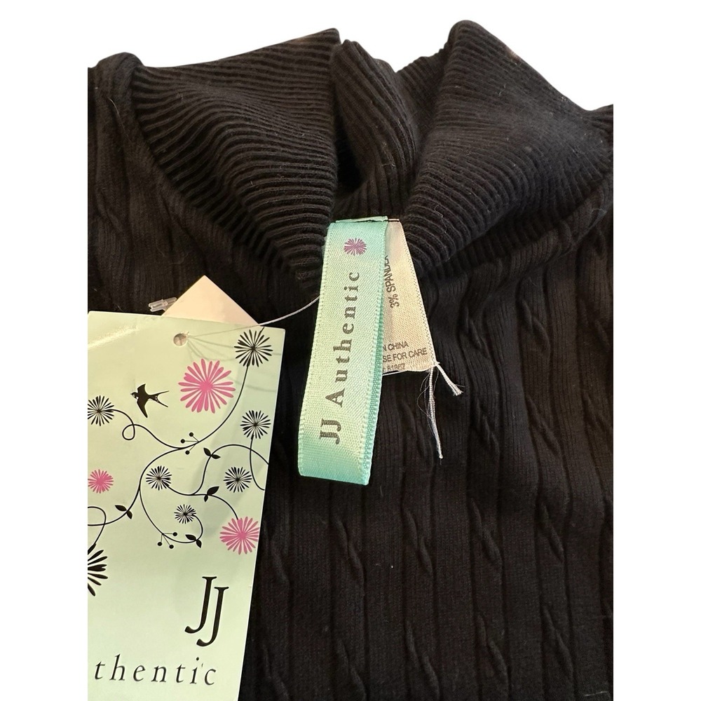 JJ AUTHENTIC Dress Women's Black XS Pencil Style Stretch S/Sleeve New With Tag‎ - Picture 4 of 8